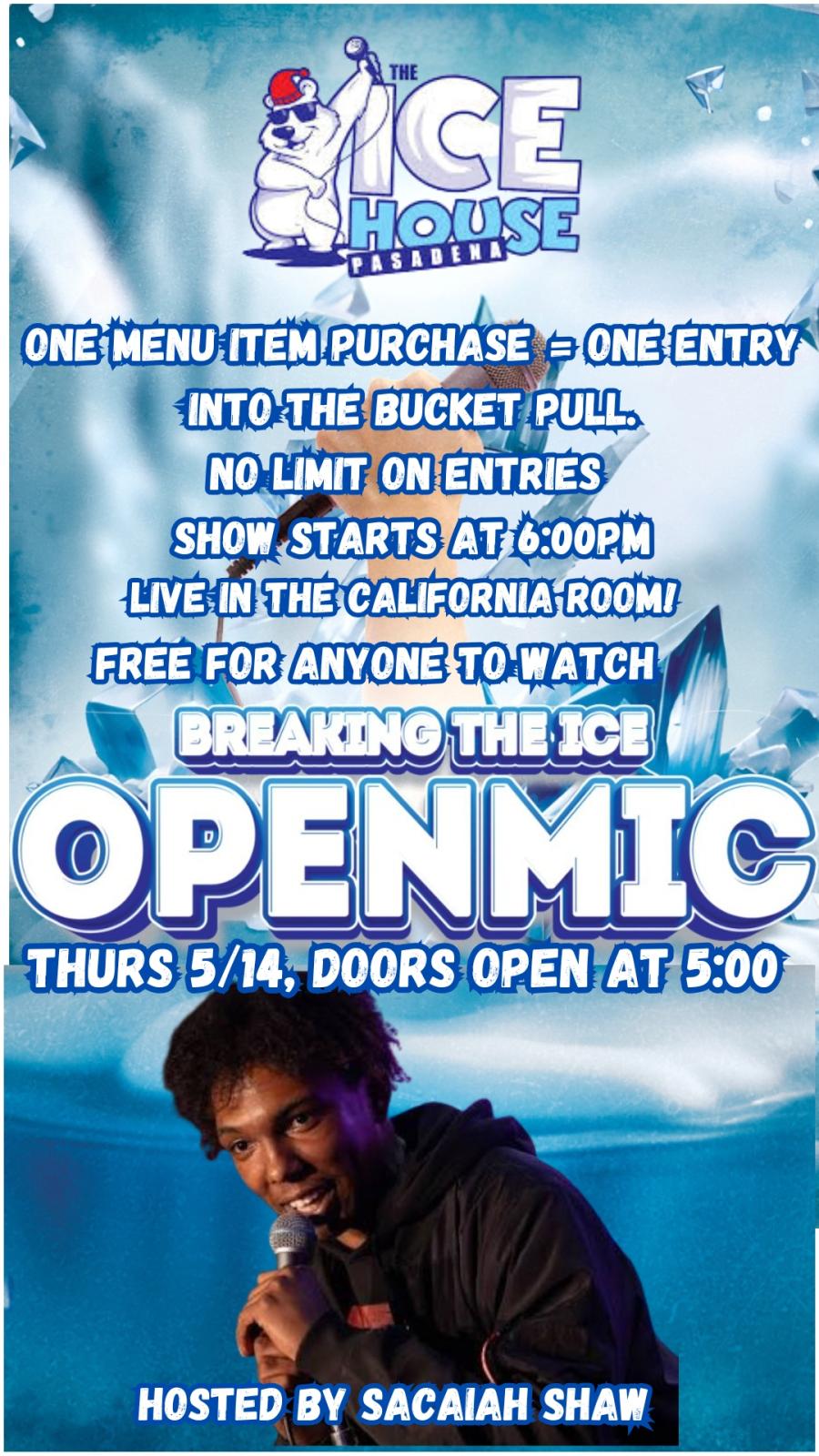 Breaking The Ice Open Mic at The Ice House