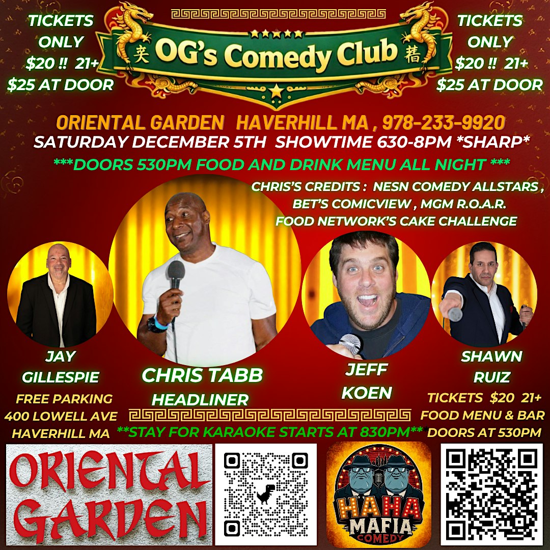 OG's Comedy Club Dinner Show at OG's Comedy Club
