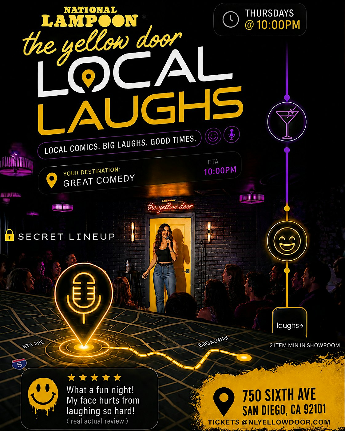 Local Laughs at National Lampoon: The Yellow Door
