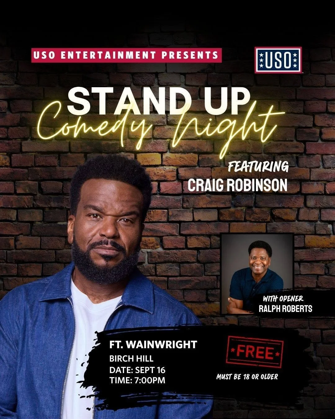 USO Comedy Night at Rubber Ptarmigan Comedy