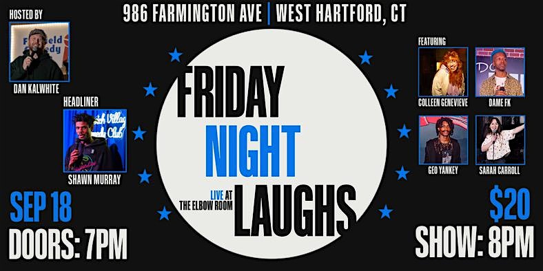 Friday Night Laughs at Elbow Room Comedy Club