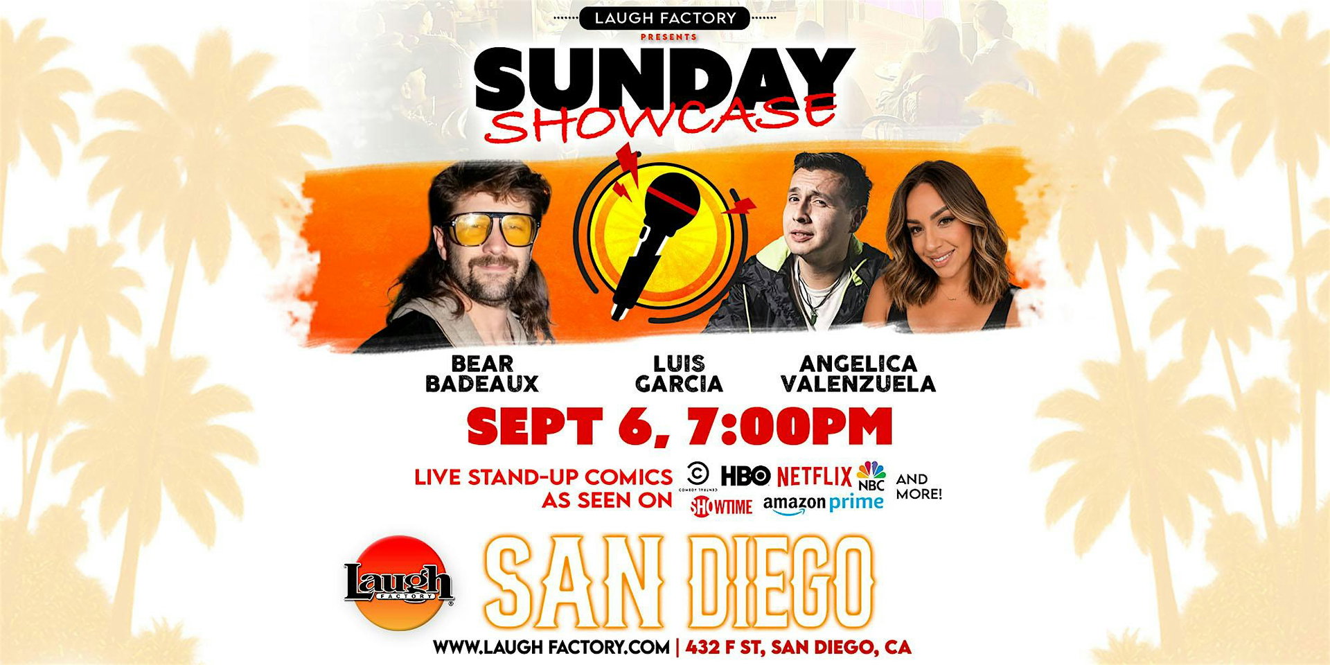 Sunday Showcase at The Laugh Factory San Diego