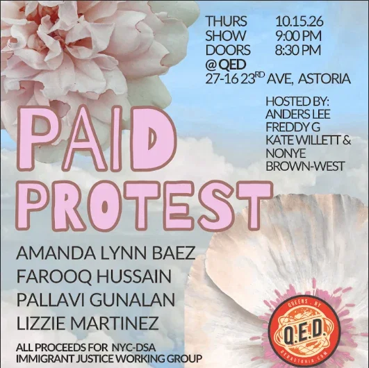 Paid Protest at Q.E.D. Astoria