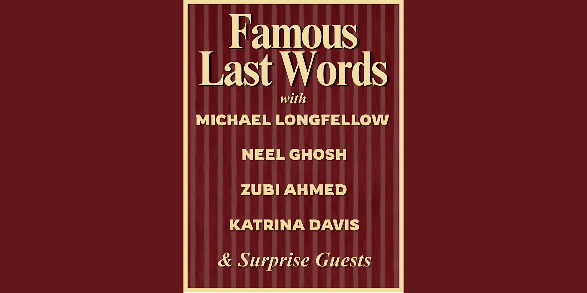 Famous Last Words at Union Hall
