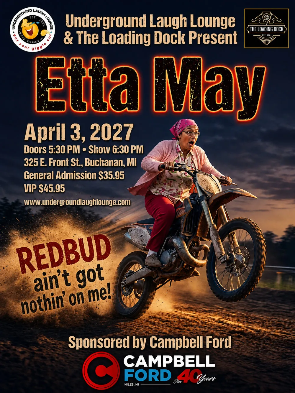 Etta May Returns at Underground Laugh Lounge