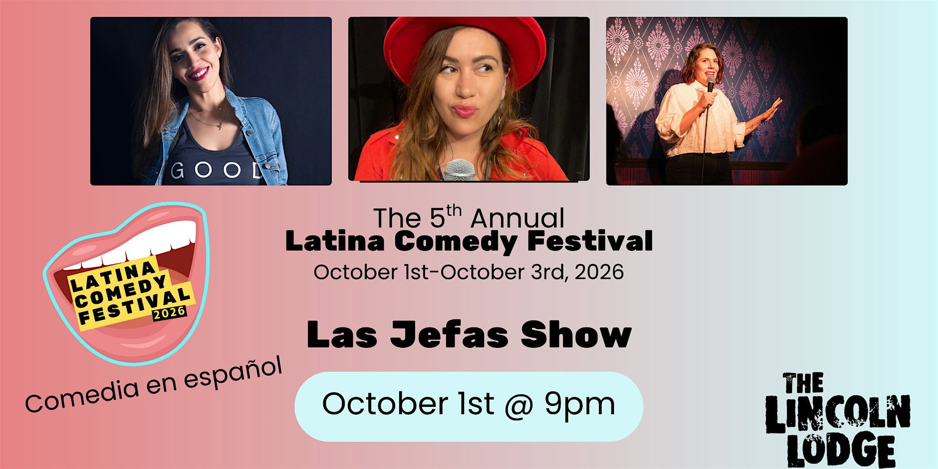 Latina Comedy Festival Presents at The Lincoln Lodge