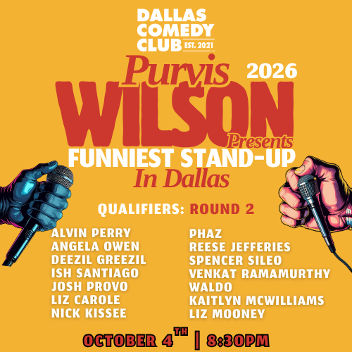 Purvis Wilson: Funniest Stand-up in Dallas at Dallas Comedy Club