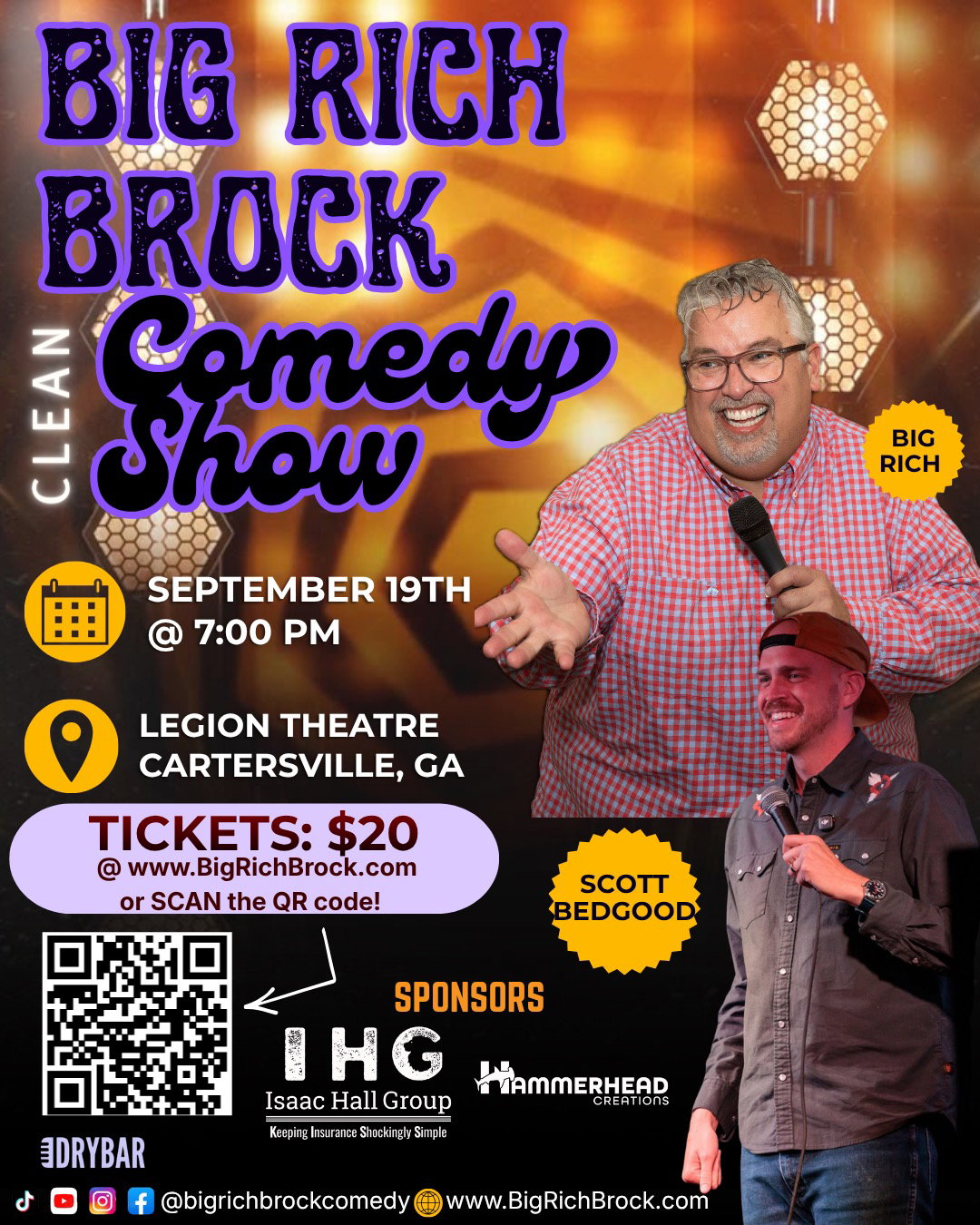 Big Rich Brock Comedy Show at Big Rich Brock Comedy