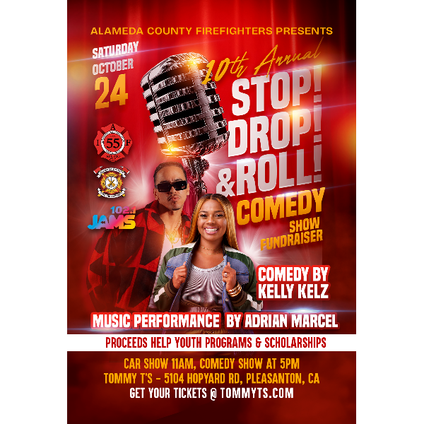 STOP! DROP! AND ROLL! Comedy Show Fundraiser at Tommy T's Comedy Club