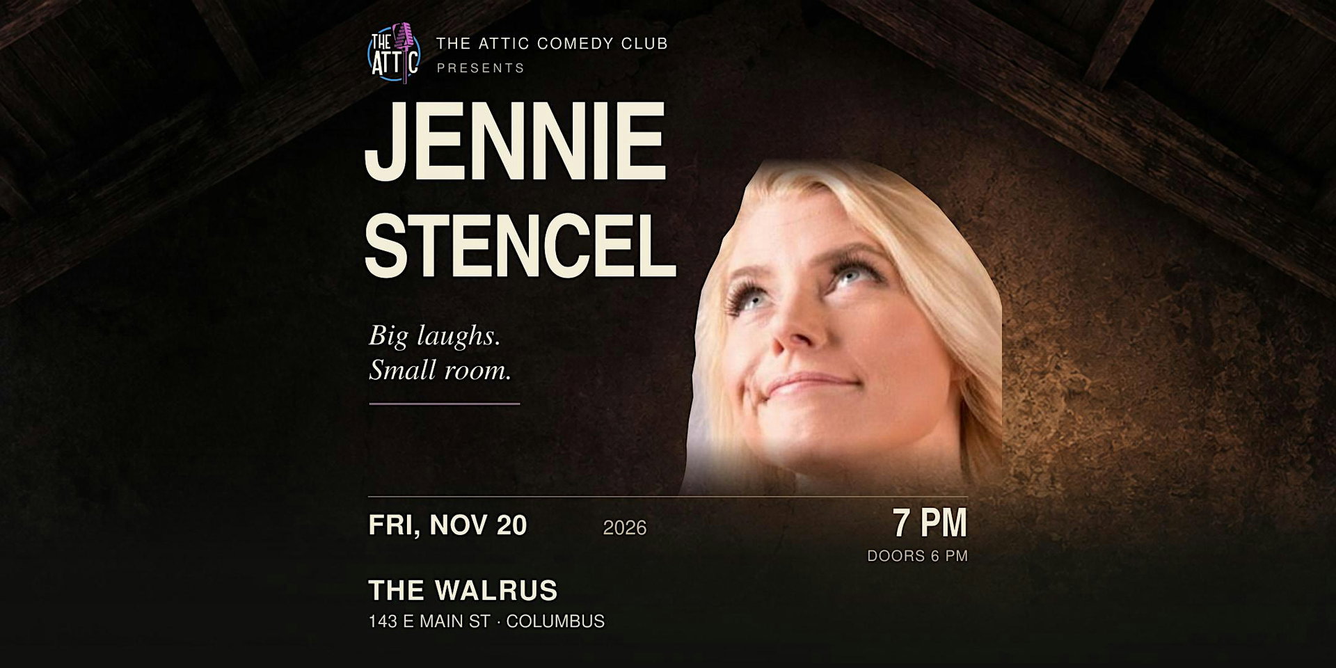 Jennie Stencel at The Attic Comedy Club