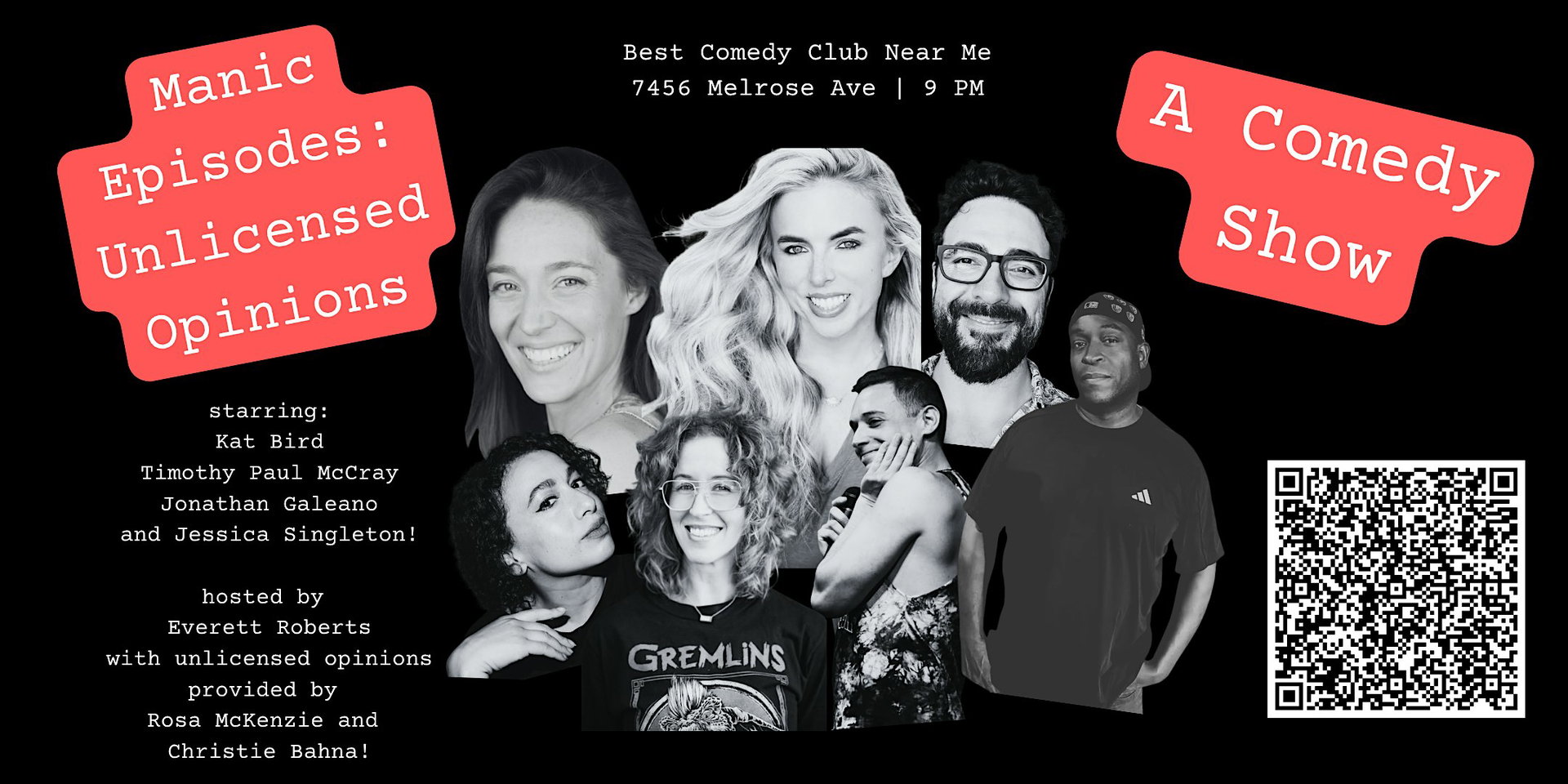 Manic Episodes at Best Comedy Club Near Me Theater