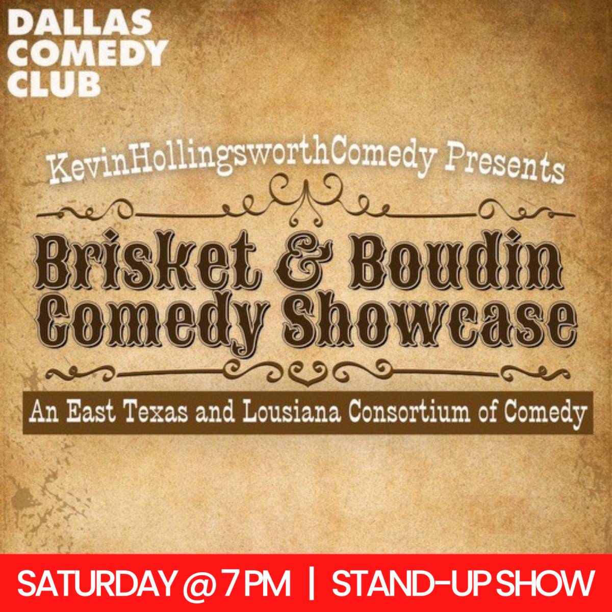 Brisket & Boudin Comedy Showcase at Dallas Comedy Club