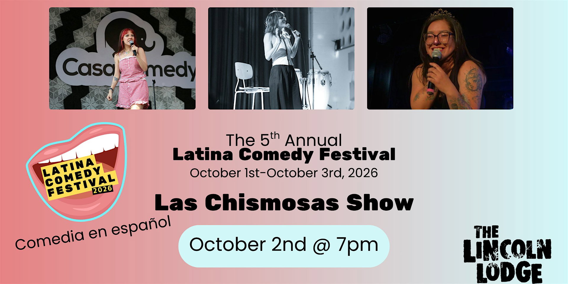 Latina Comedy Festival Presents at The Lincoln Lodge