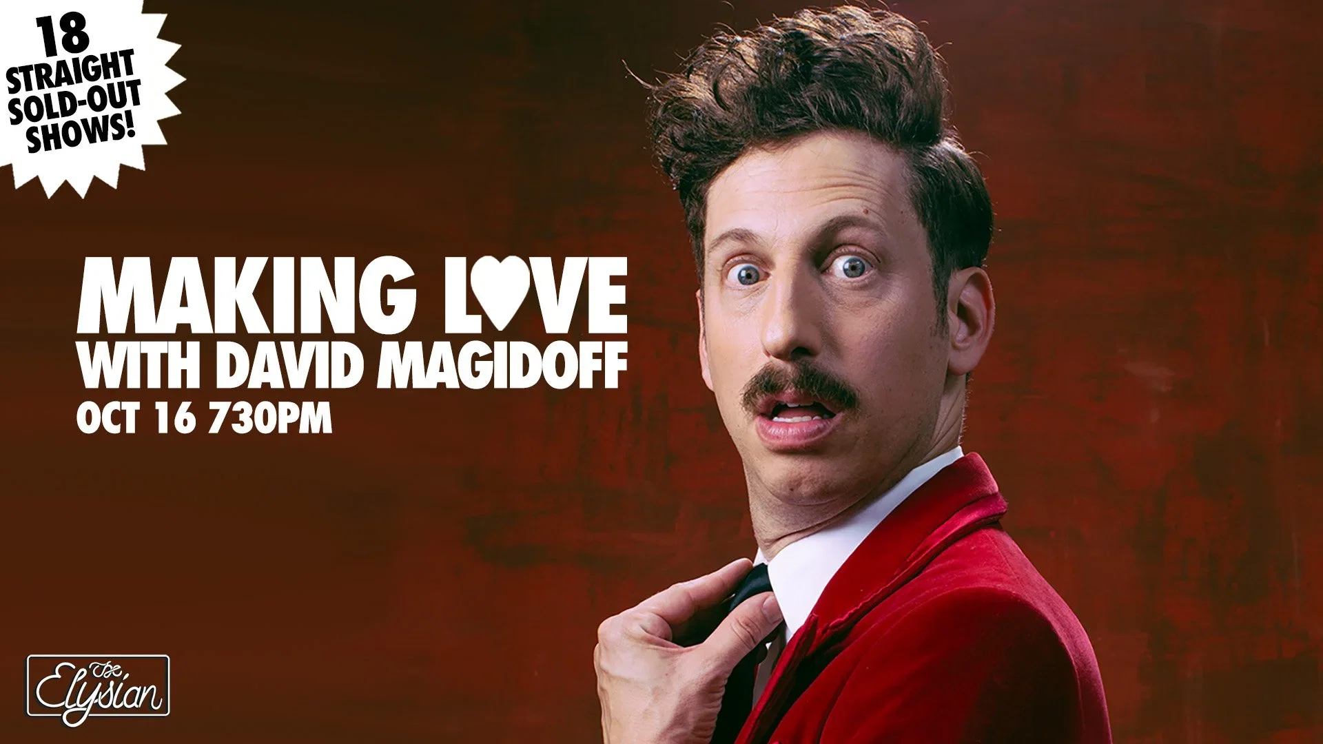 Making Love With David Magidoff at The Elysian Theater