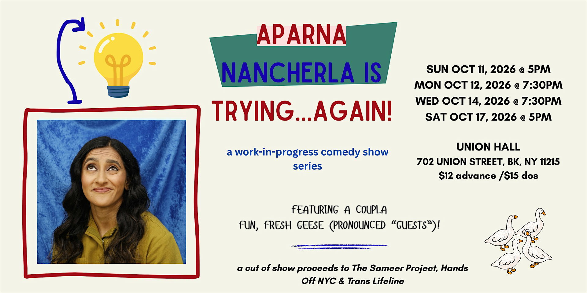 Aparna Nancherla Is Trying…Again!