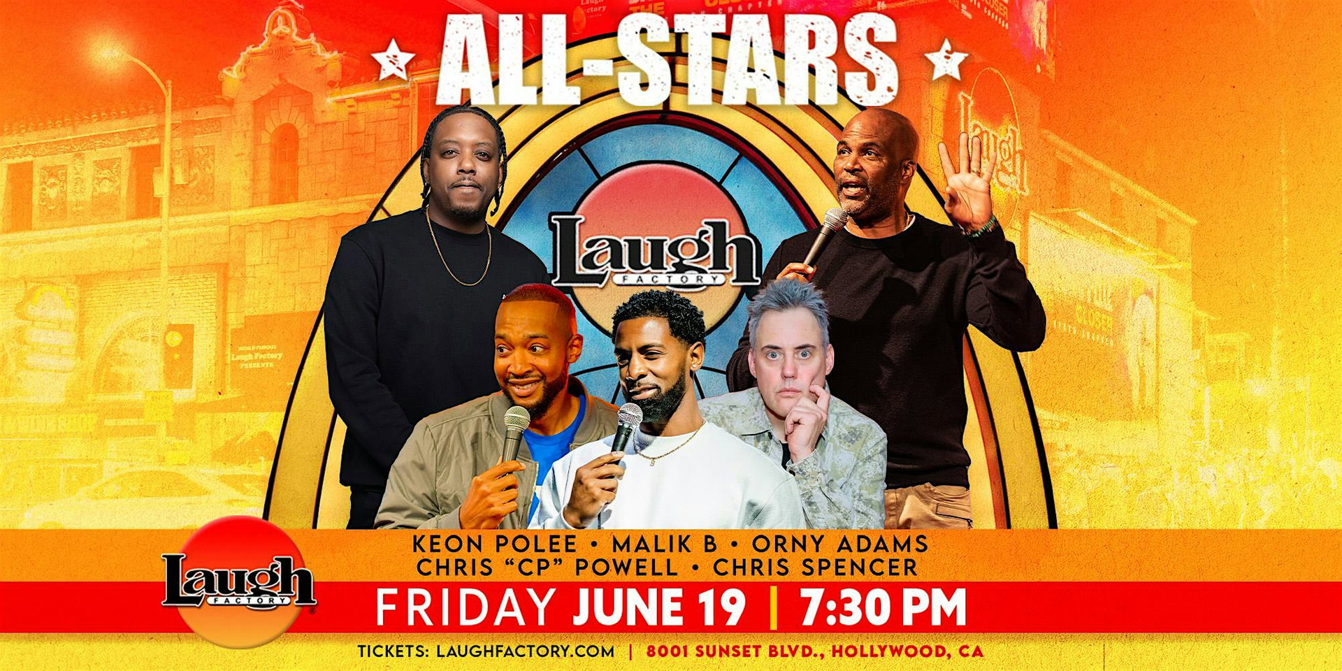 Friday All-Star Comedy at The Laugh Factory