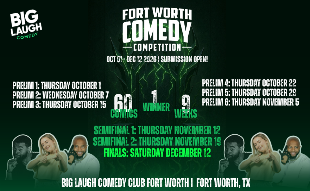 Fort Worth Comedy Competition at Big Laugh Comedy Club Fort Worth