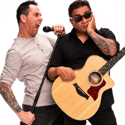 Marcus and Guy at Wiseguys Comedy Club Historic Ogden