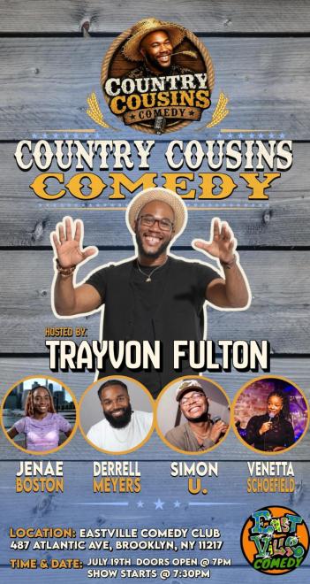 Country Cousins Comedy at Eastville Comedy Club