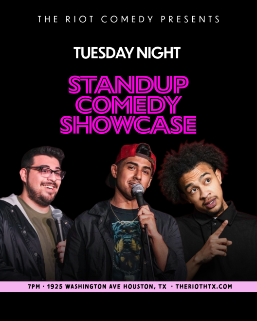Tuesday Night Standup Comedy Showcase at The Riot Comedy Club