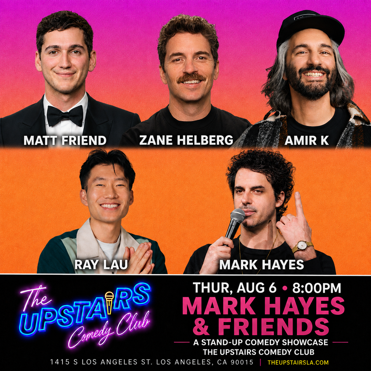 Mark Hayes & Friends at The Upstairs Comedy Club