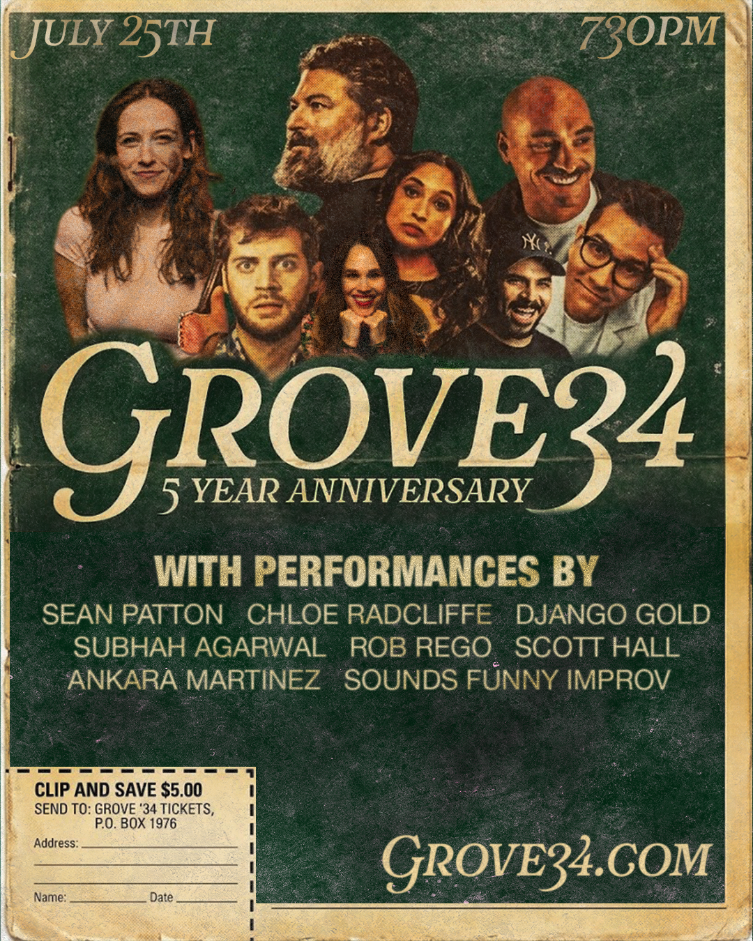 Grove34 5year Anniversary at Grove 34 Comedy Club