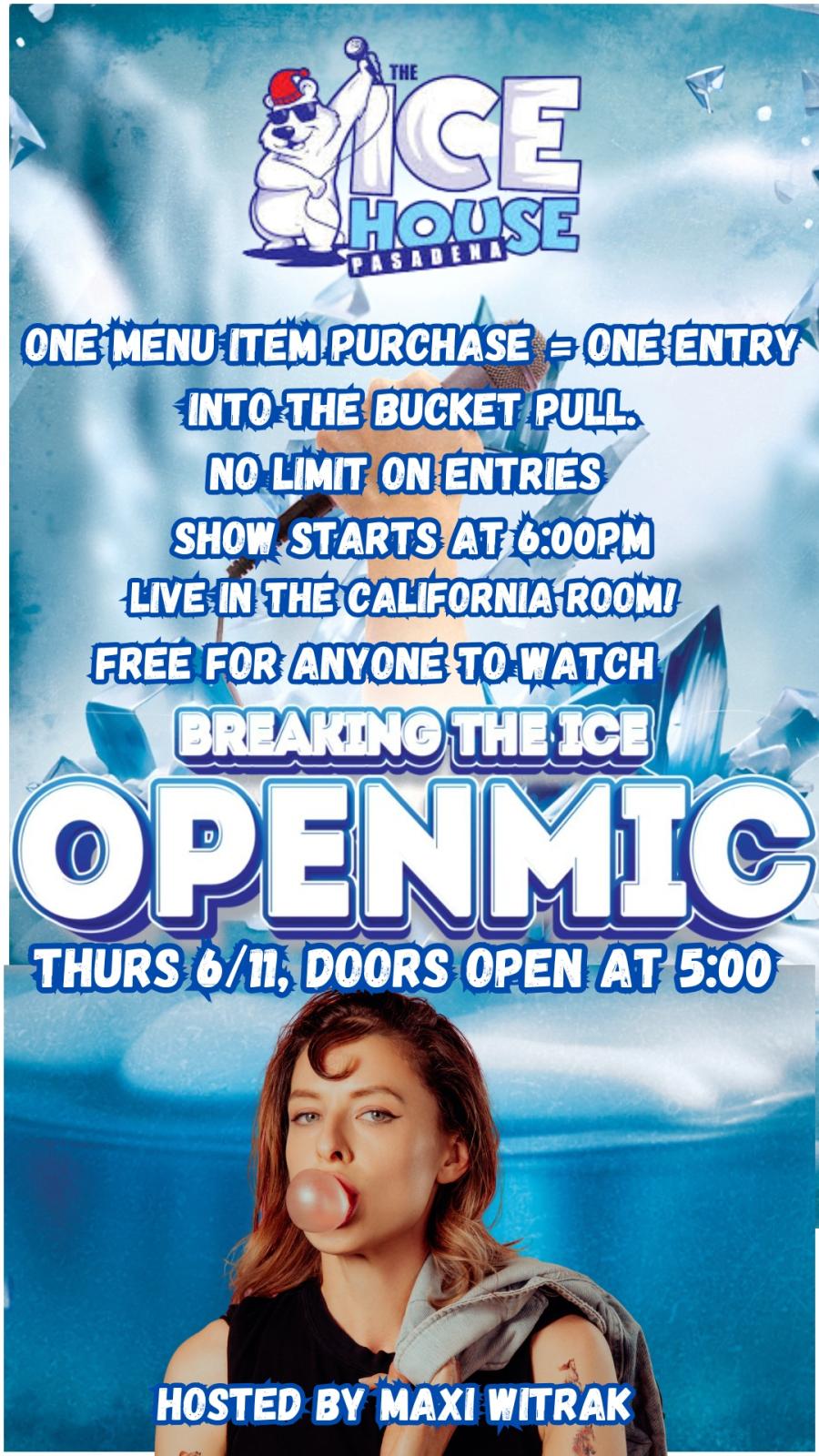 Breaking The Ice: Open Mic at The Ice House