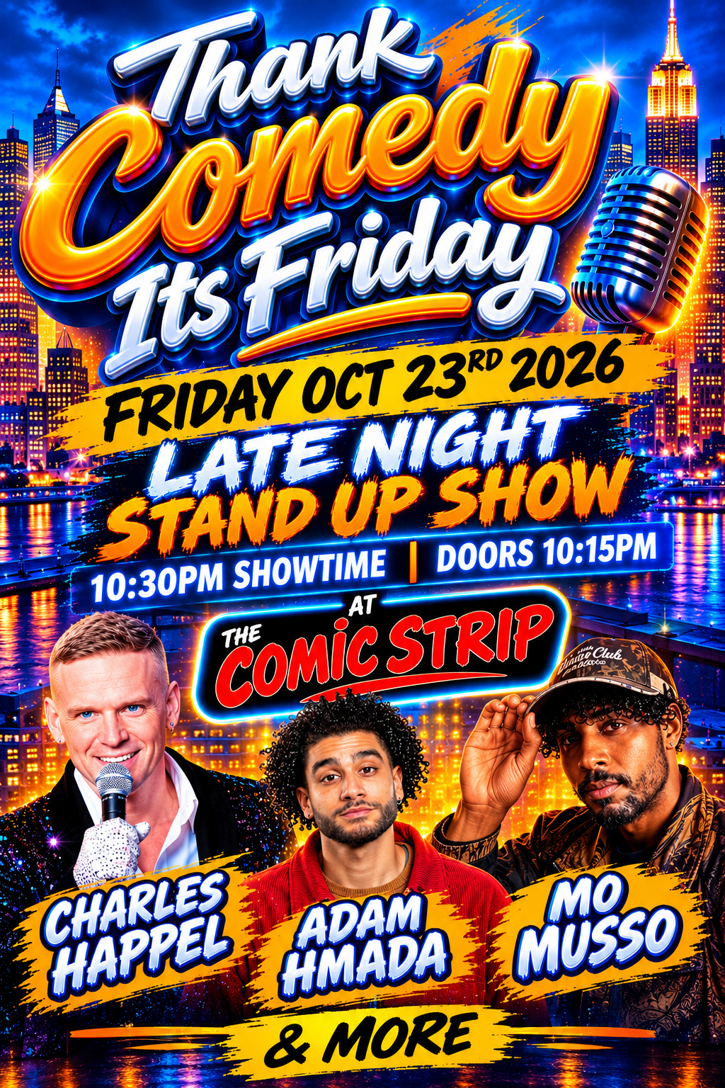 DJ E.M. FRIDAY LATE NIGHT STAND UP SHOW at The Comic Strip