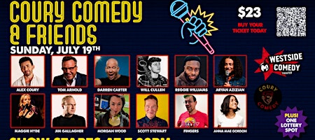 Coury Comedy and Friends at M.i.'s Westside Comedy Theater