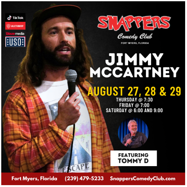 Jimmy McCartney at Snappers Comedy Club Fort Myers