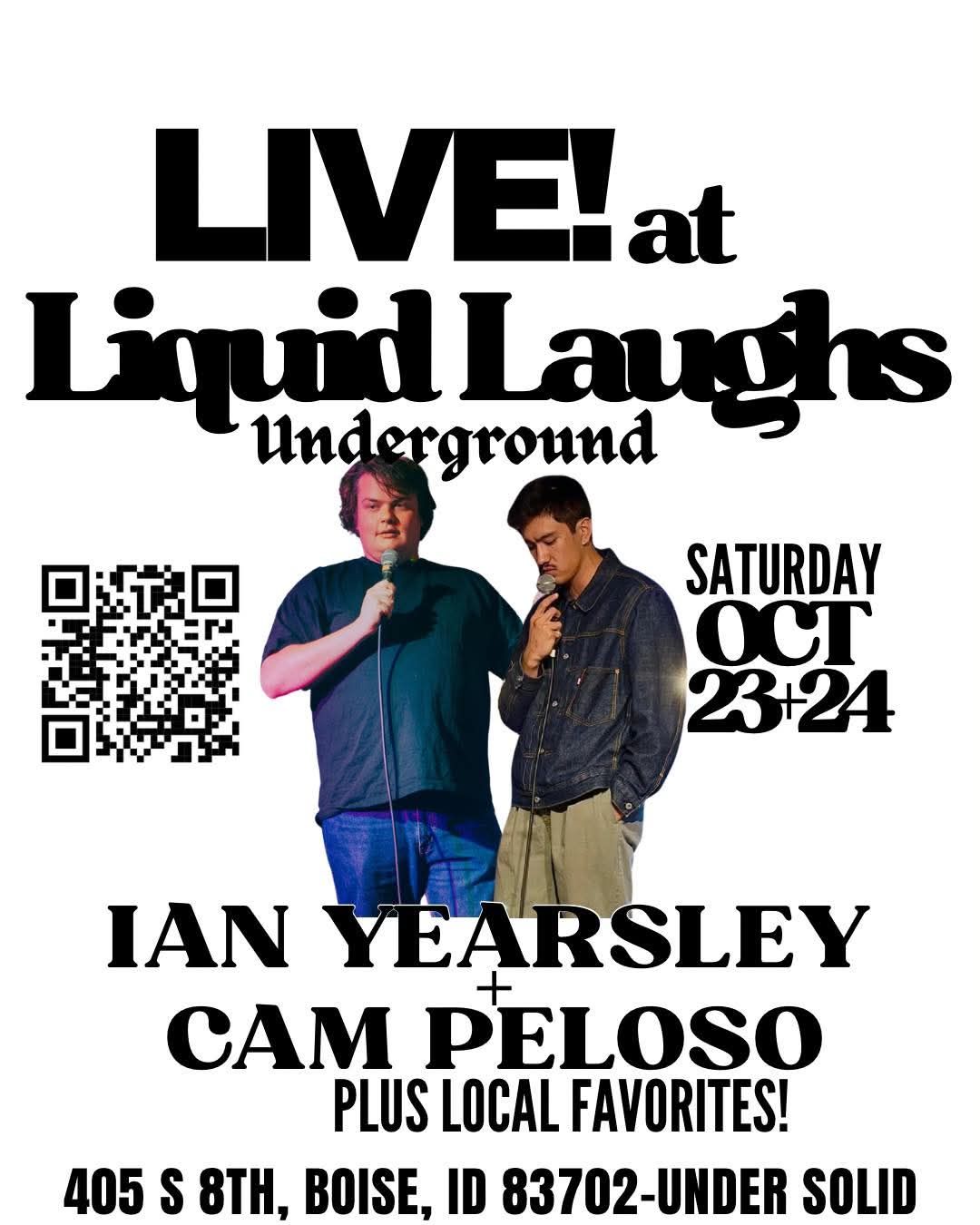 Ian Yearsley & Cam Peloso LIVE at Liquid Laughs Underground at Liquid Laughs Comedy Club