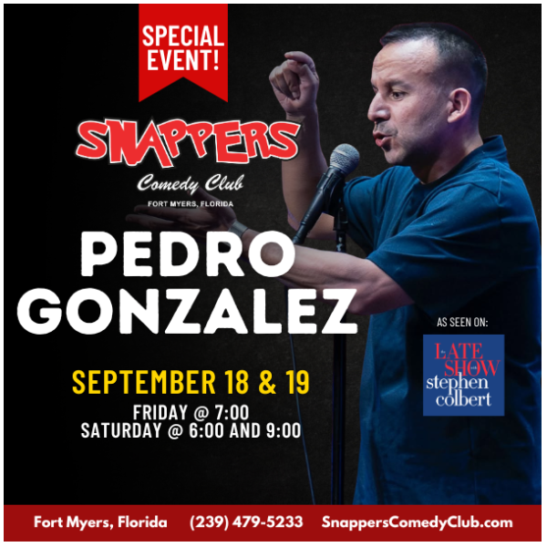 Pedro Gonzalez at Snappers Comedy Club Fort Myers