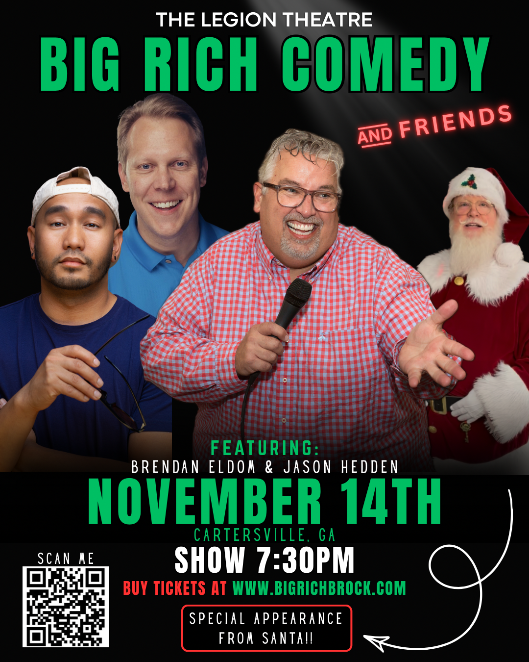Big Rich & Friends Comedy Show at Big Rich Brock Comedy