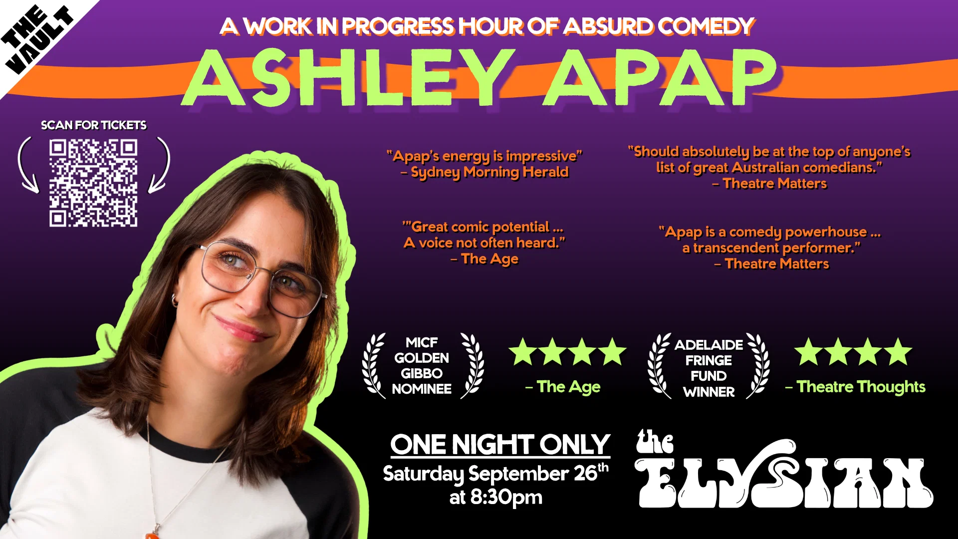Ashley Apap at The Elysian Theater
