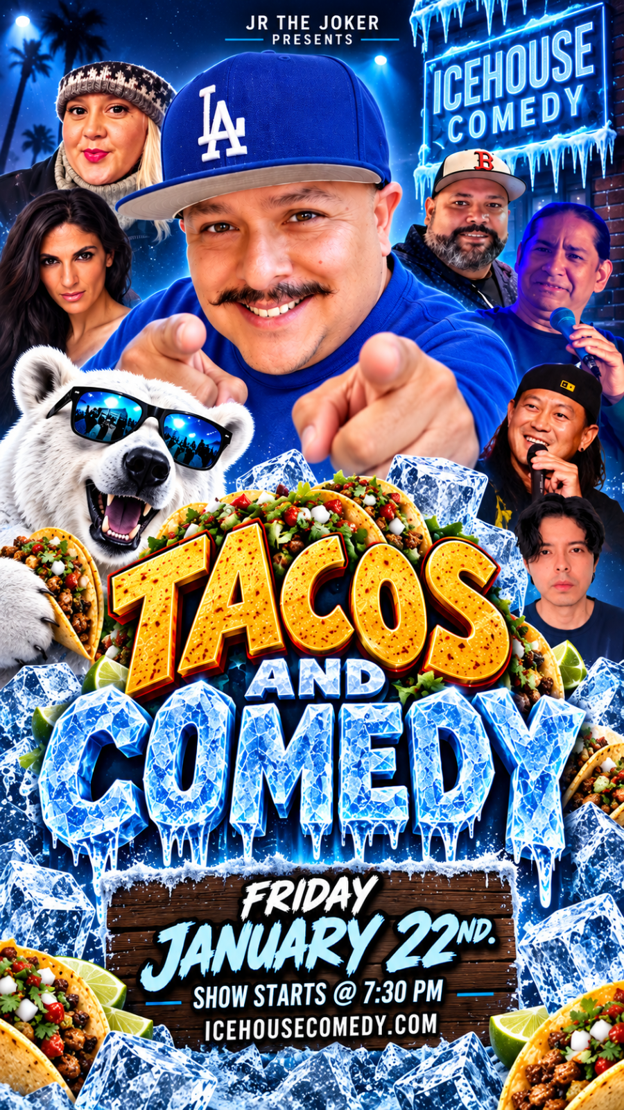Tacos & Comedy at The Ice House