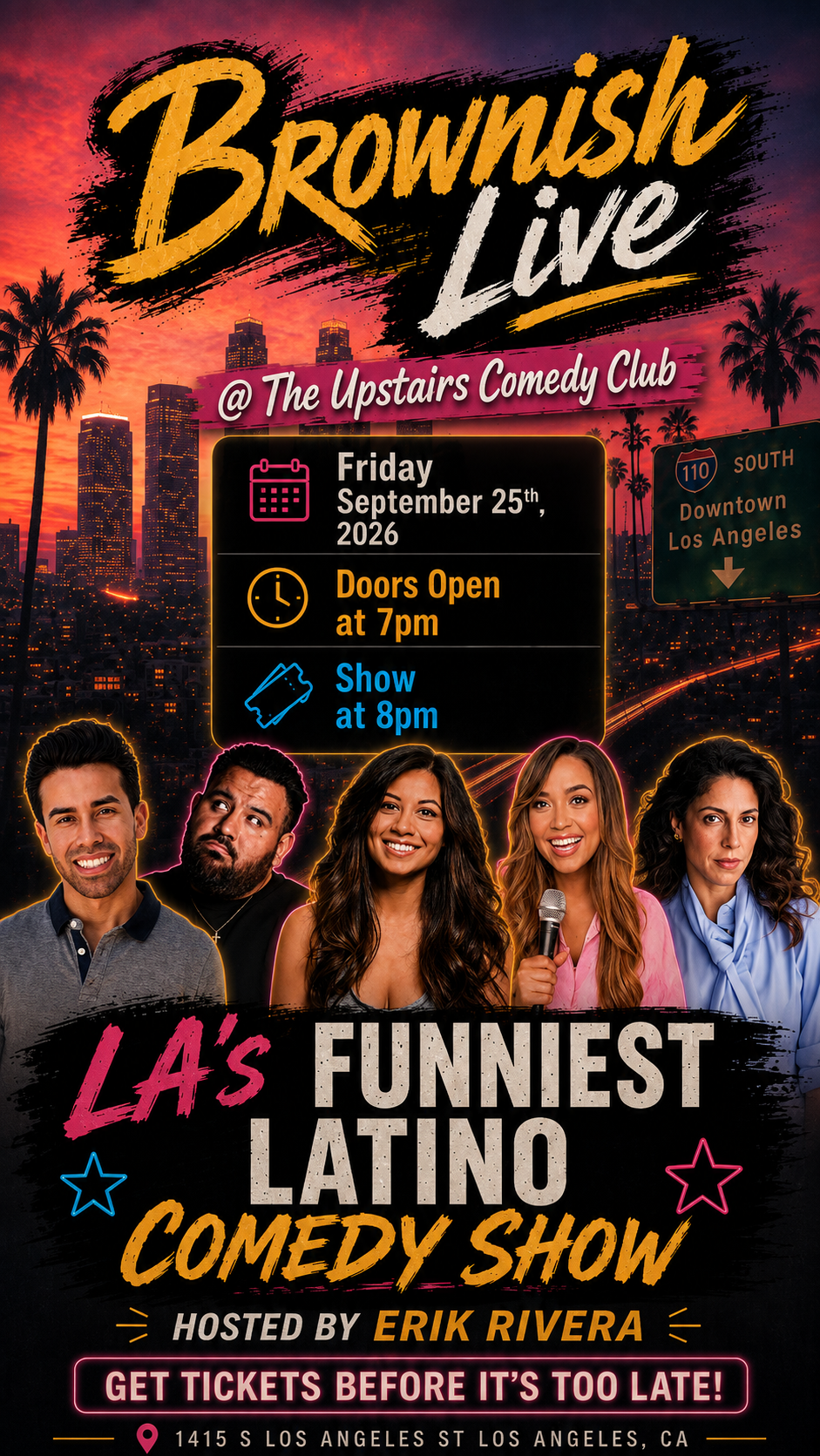 BROWNISH at The Upstairs Comedy Club