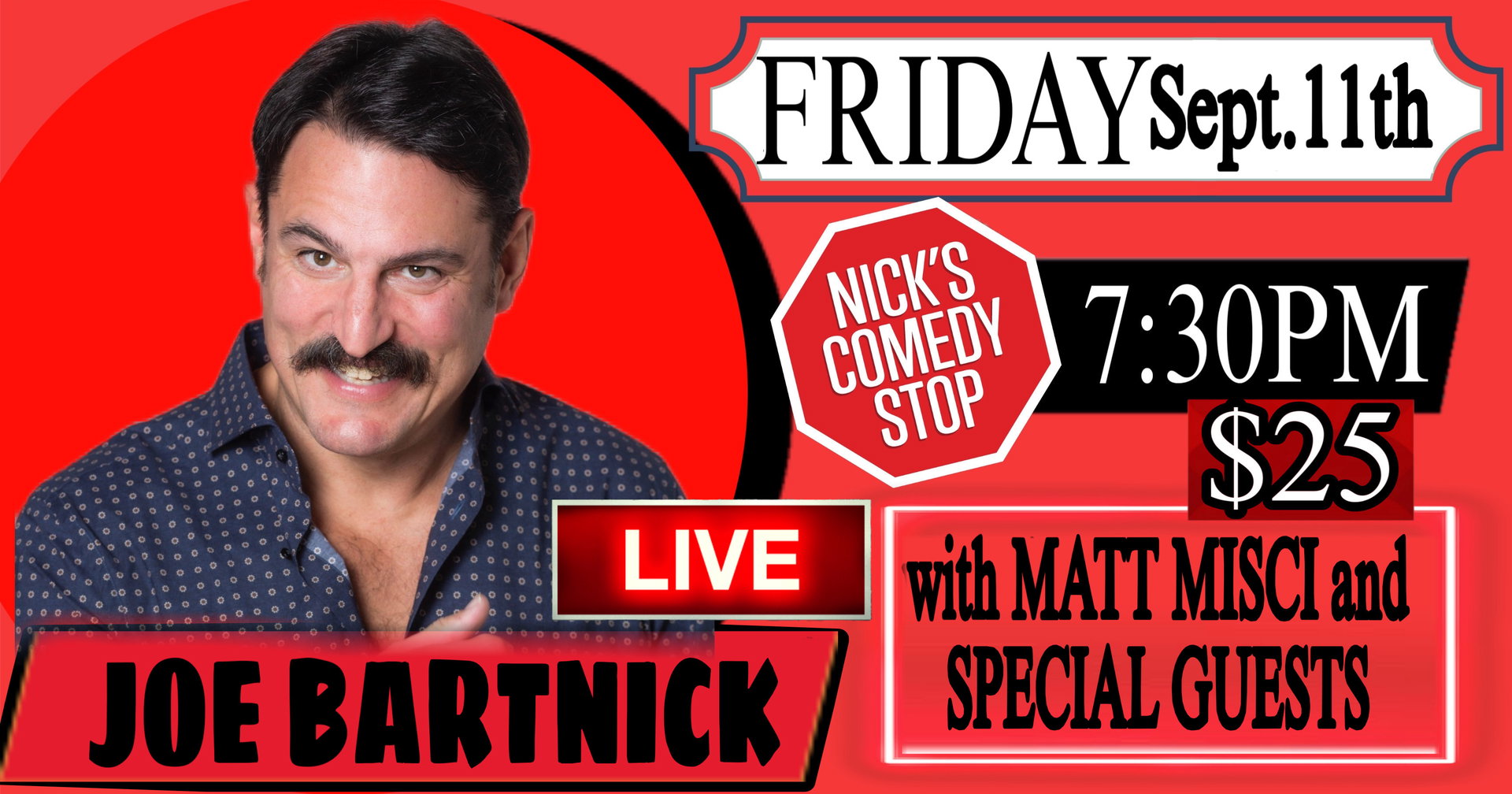 Joe Bartnick at Nick's Comedy Stop