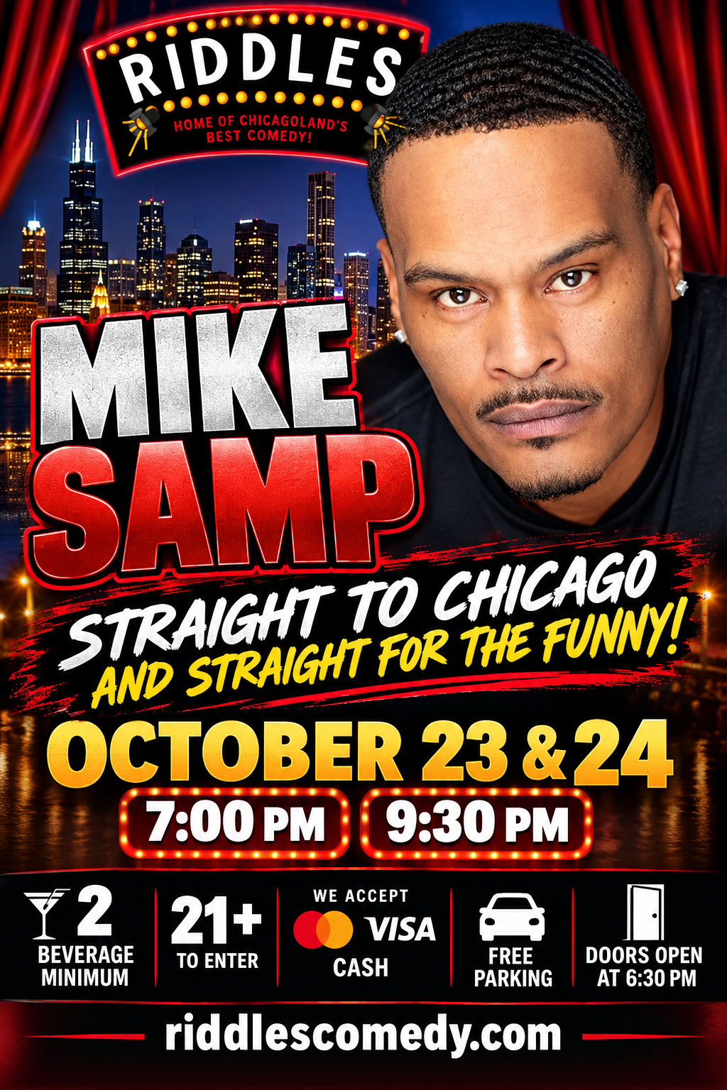 Mike Samp at Riddles Comedy Club