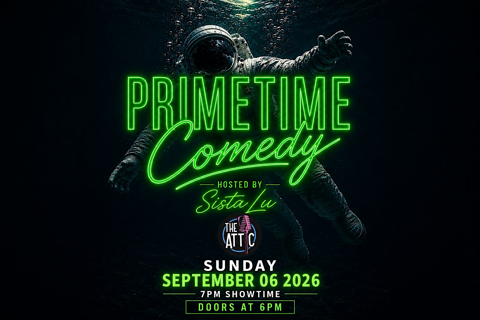 Prime Time Comedy Showcase at The Attic Comedy Club