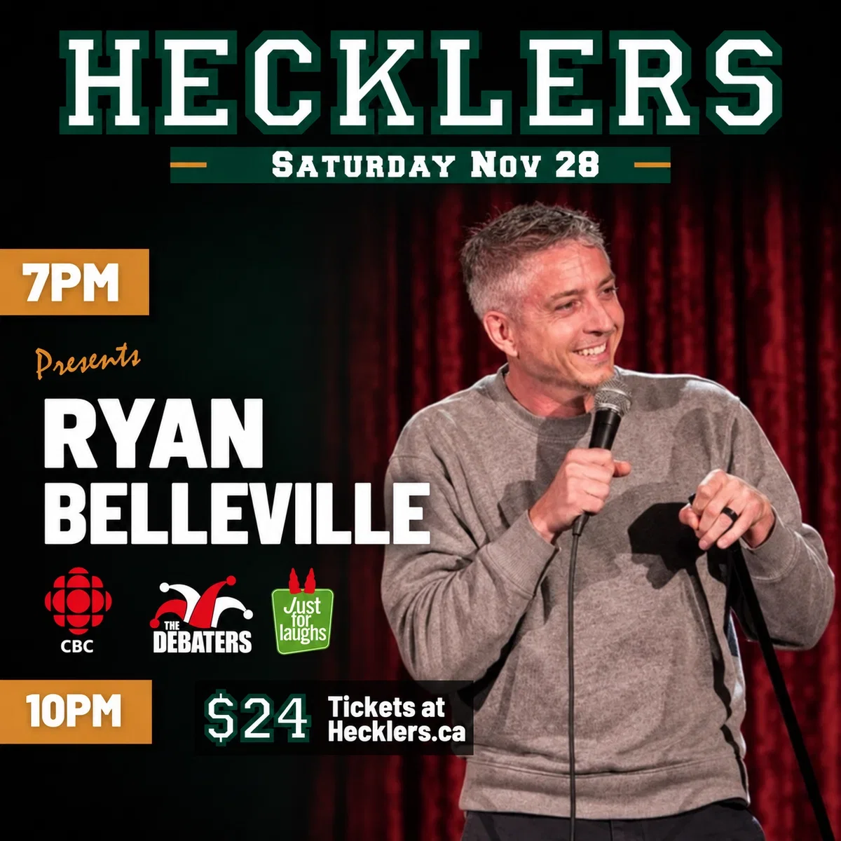 Ryan Belleville at Hecklers Bar & Grill