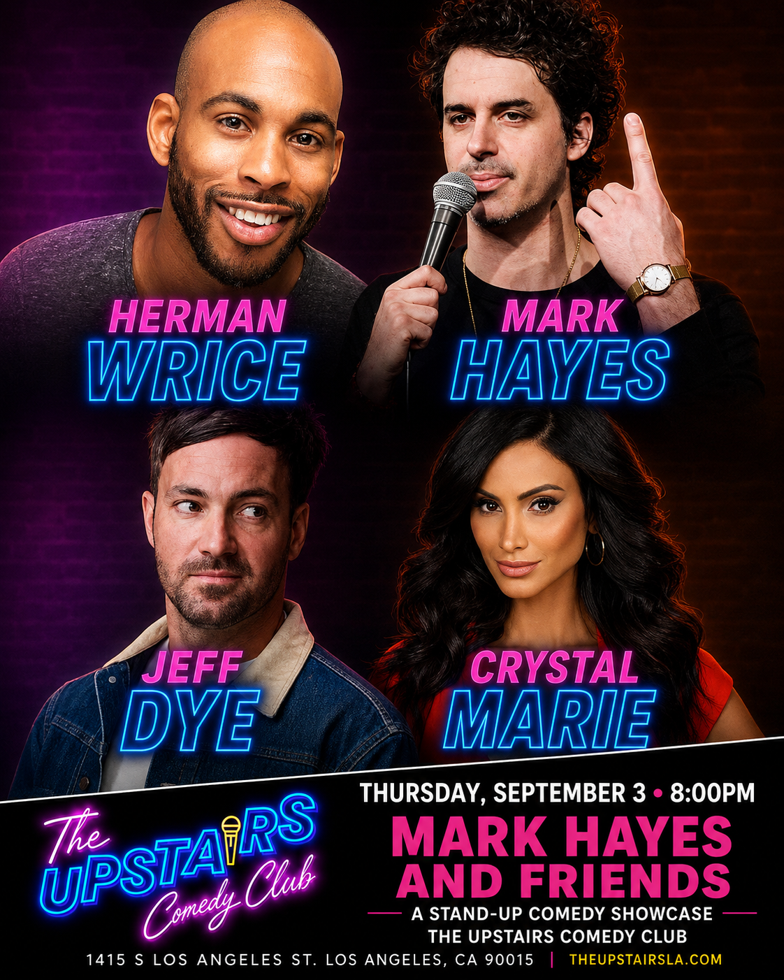 Mark Hayes & Friends at The Upstairs Comedy Club