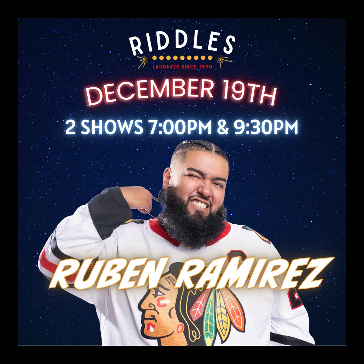 Ruben Ramirez at Riddles Comedy Club