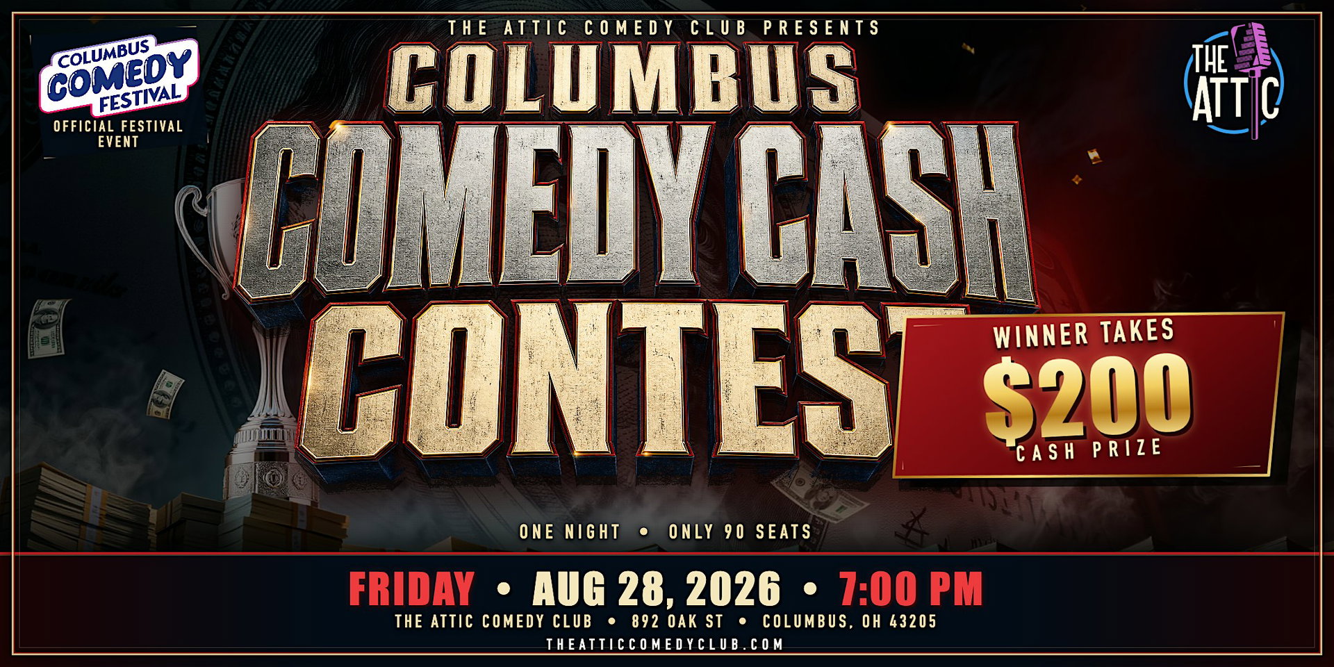 Columbus Comedy Cash Contest at The Attic Comedy Club