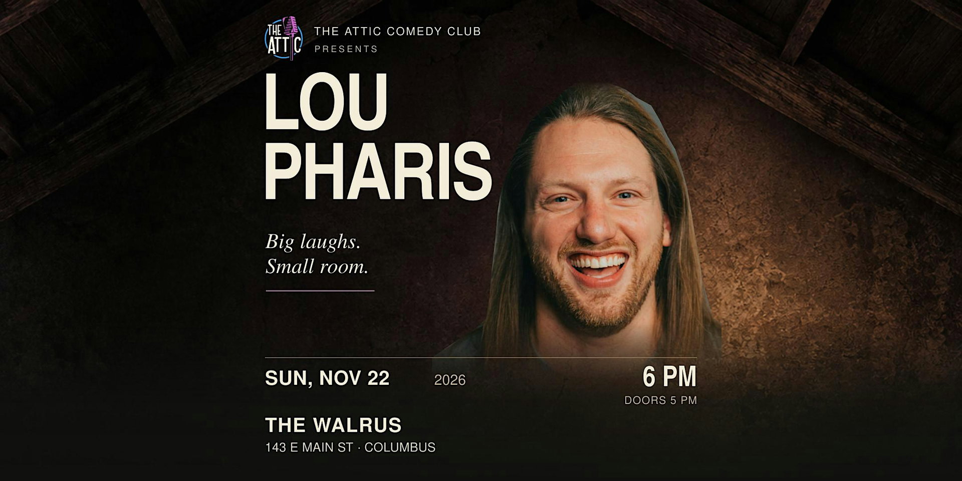 Lou Pharis at The Attic Comedy Club