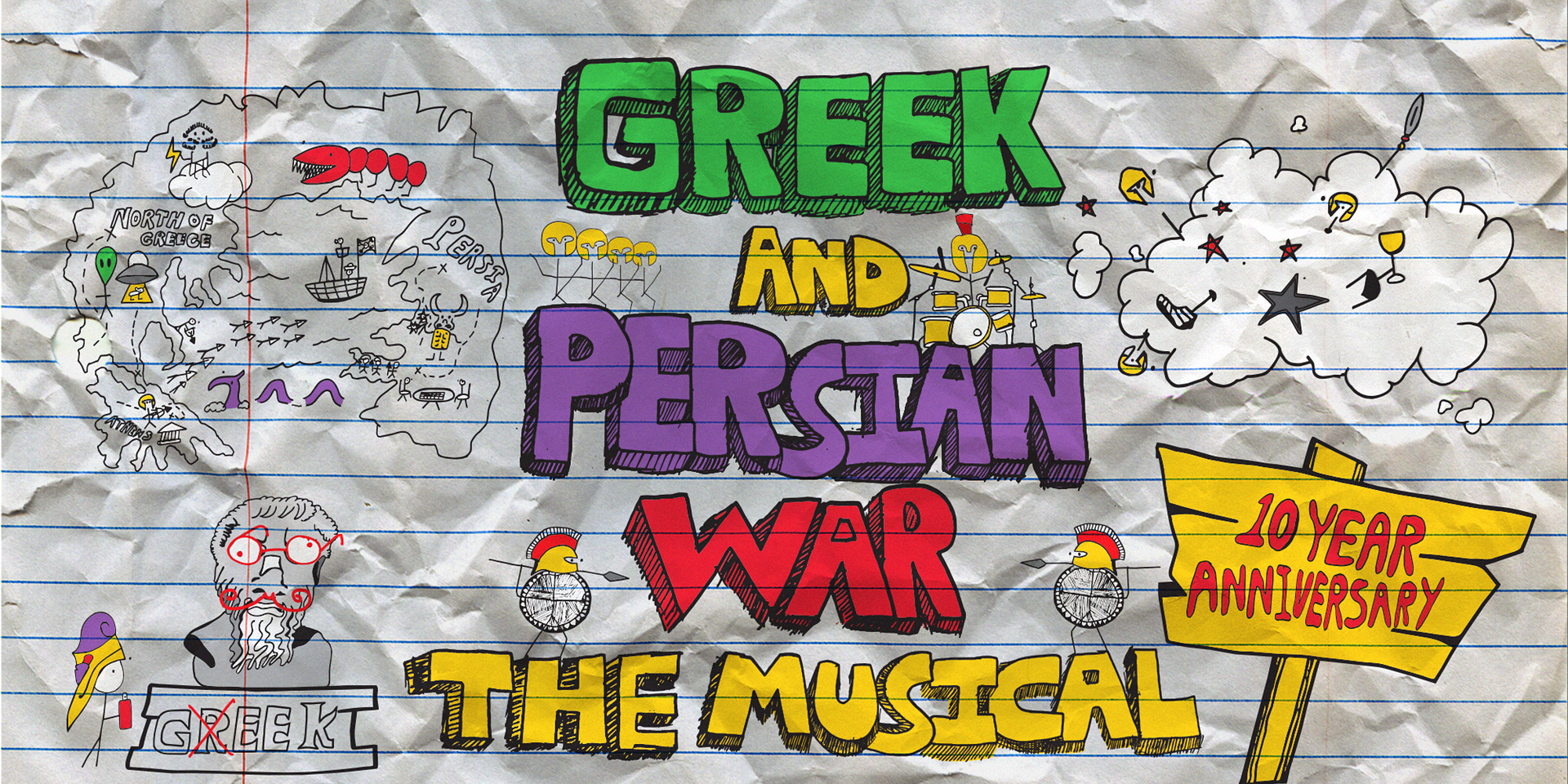 The Greek and Persian War the Musical at Caveat