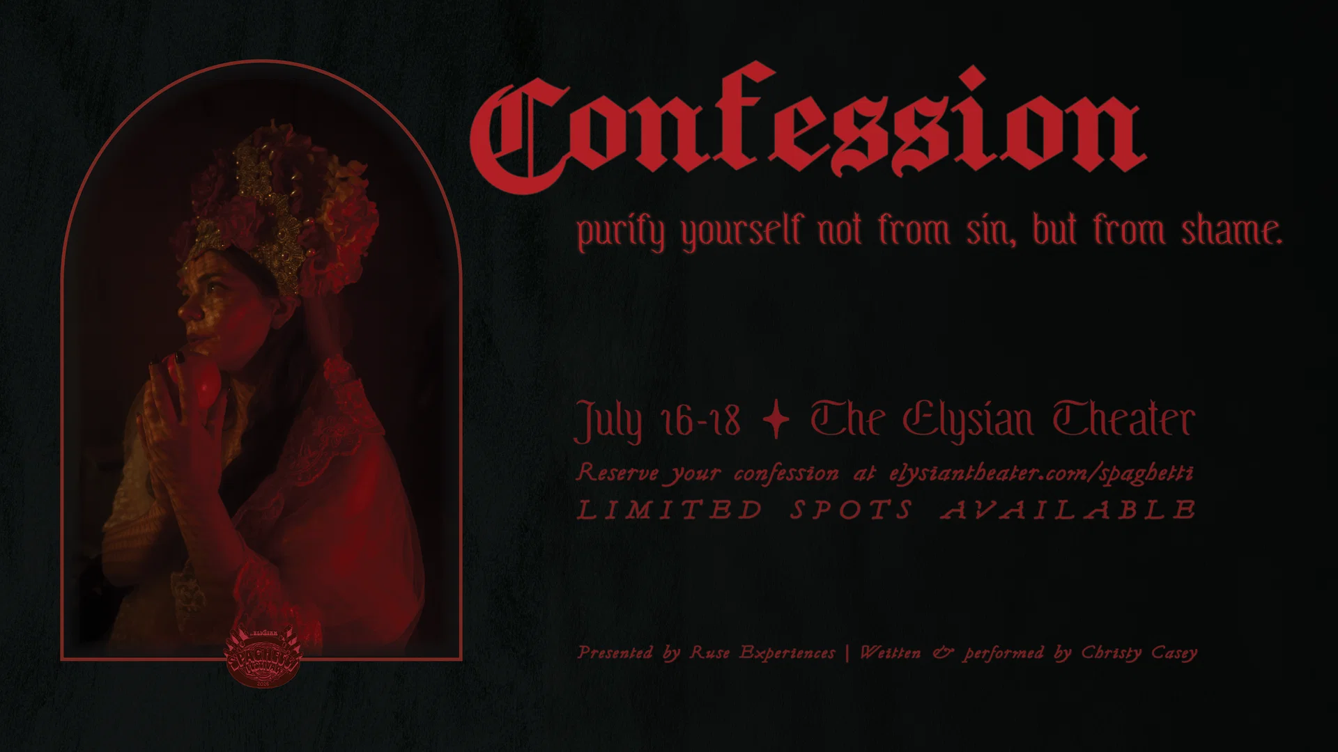 Spaghetti Fest 2026: Confession at The Elysian Theater
