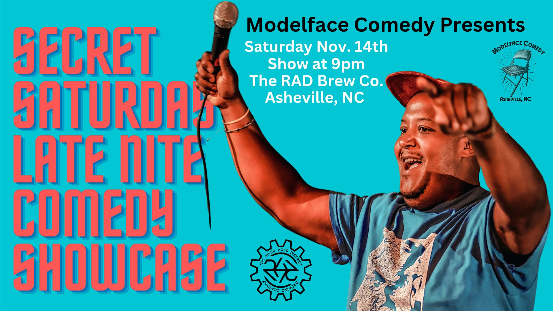 Secret Saturday Late Nite Comedy Showcase at Modelface Comedy