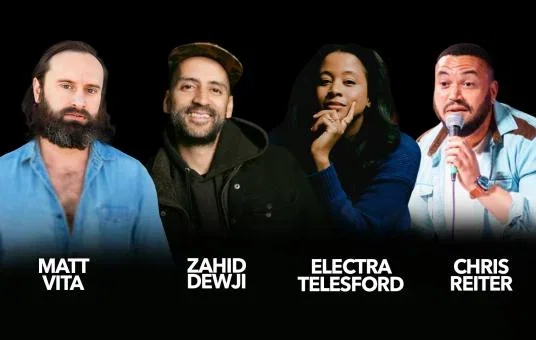 Chris Reiter, Zahid Dewji, Electra Telesford, Matt Vita at New York Comedy Club Stamford