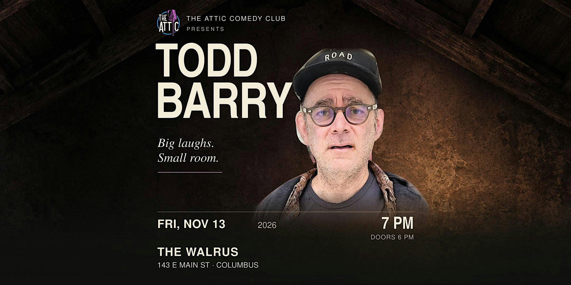 Todd Barry at The Attic Comedy Club