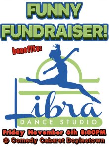Libra Dance Funny Fundraiser at Comedy Cabaret Doylestown